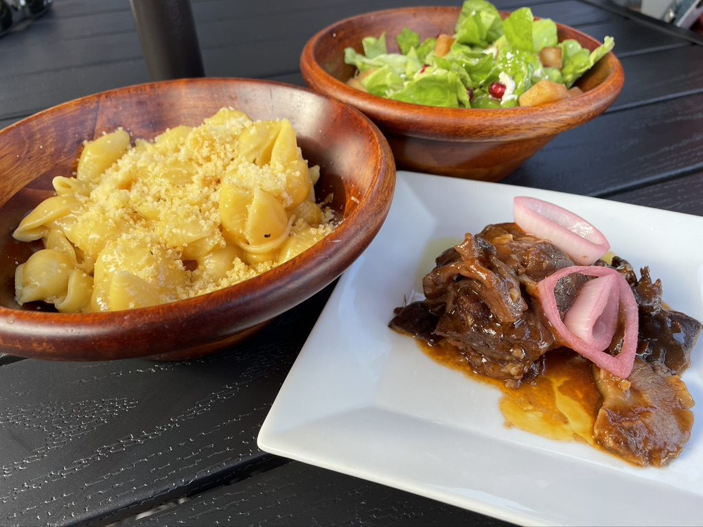 A plate of food on top of a table.